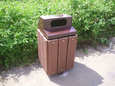 Square Lid Trash Can